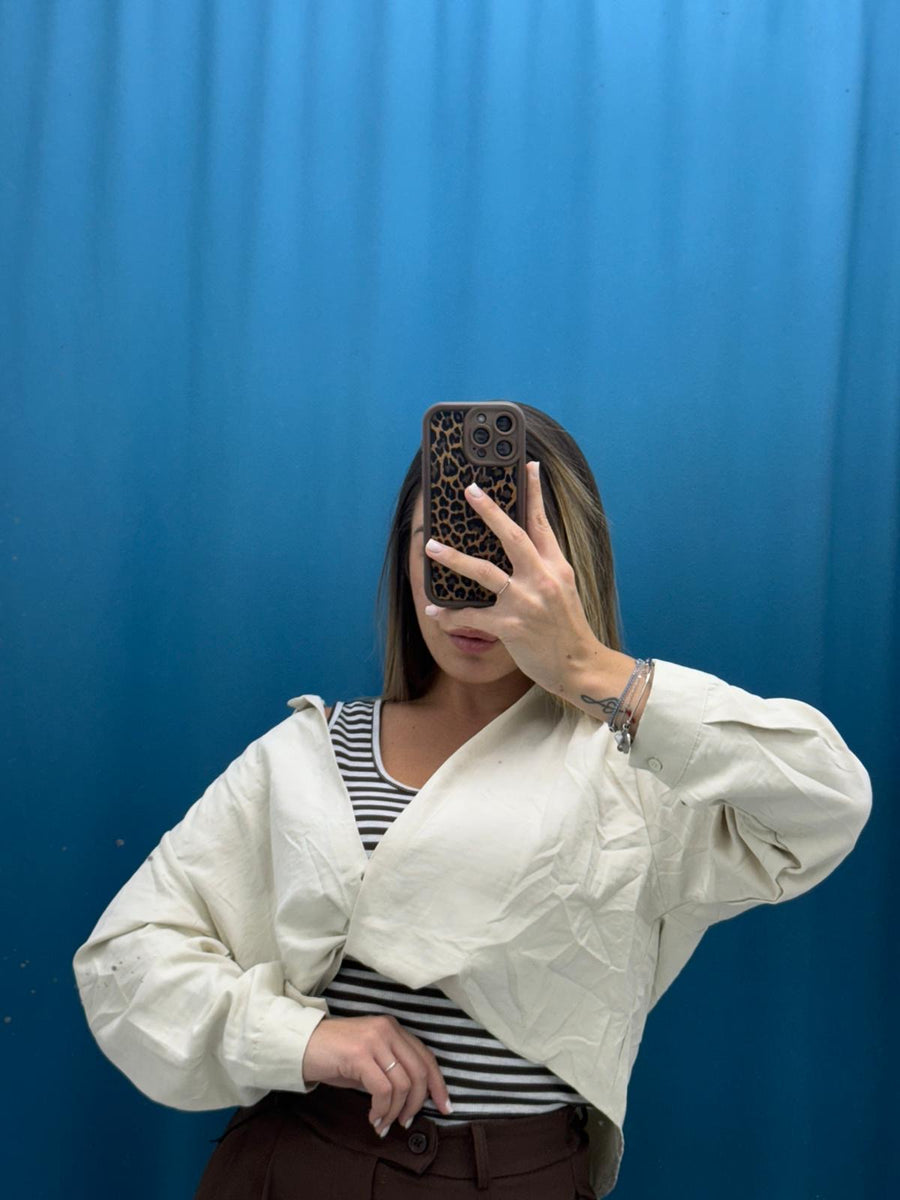 Camicia e canotta rigata "TwinLook"-55096