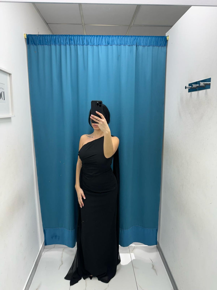 Vestito lungo monospalla 53450