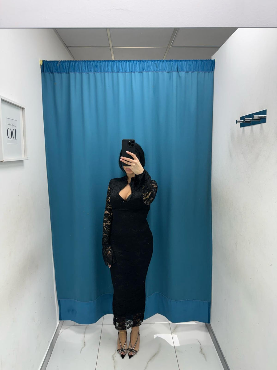 Vestito lungo in pizzo 1431