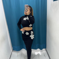 Twin Set Gonna e Maglia con Dettagli Sparkle-65090