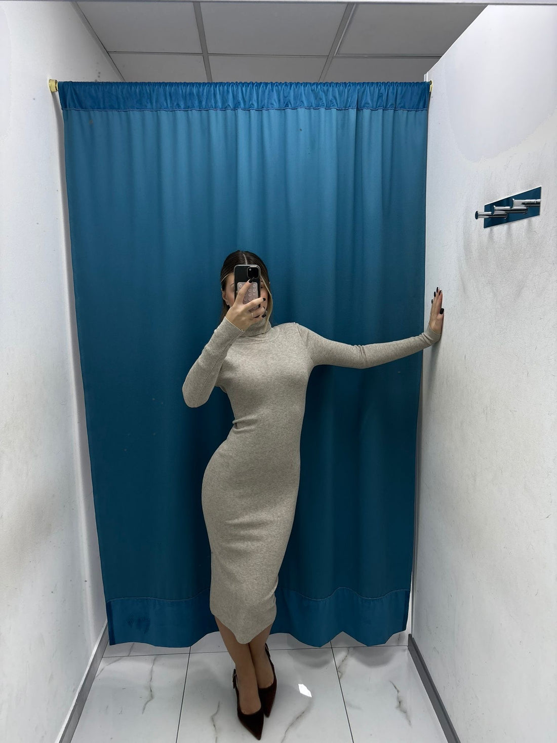 Ash Wool Dress - 7003