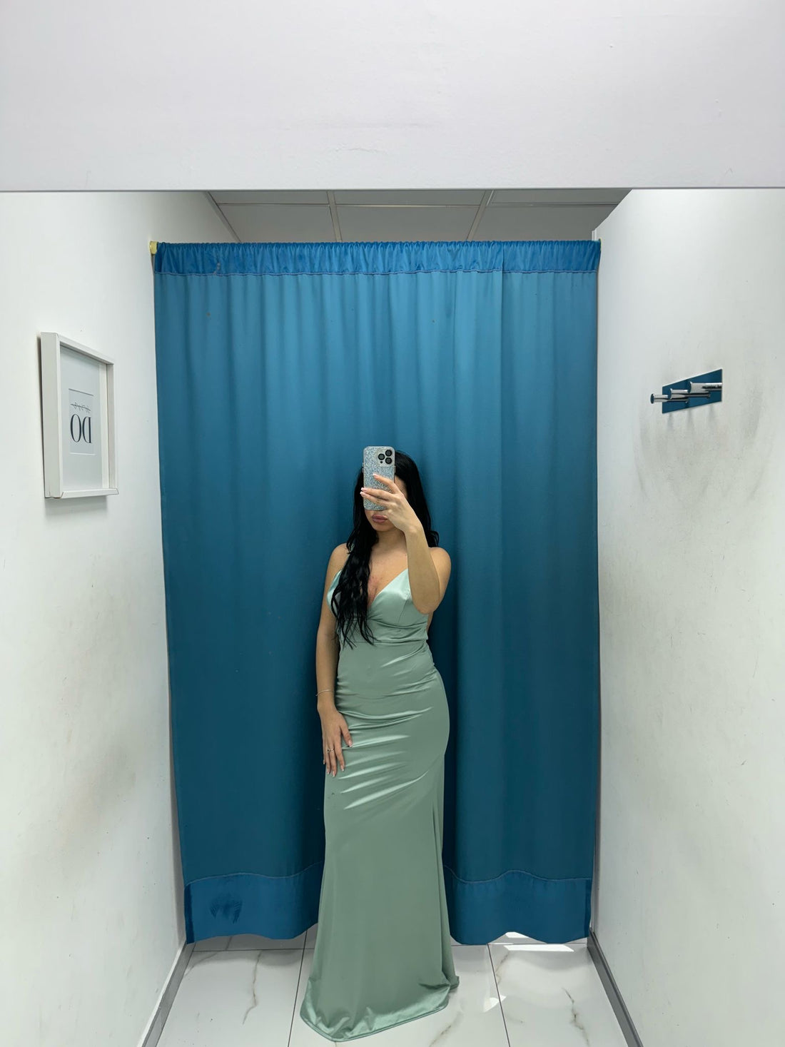 Vestito lungo raso 5266