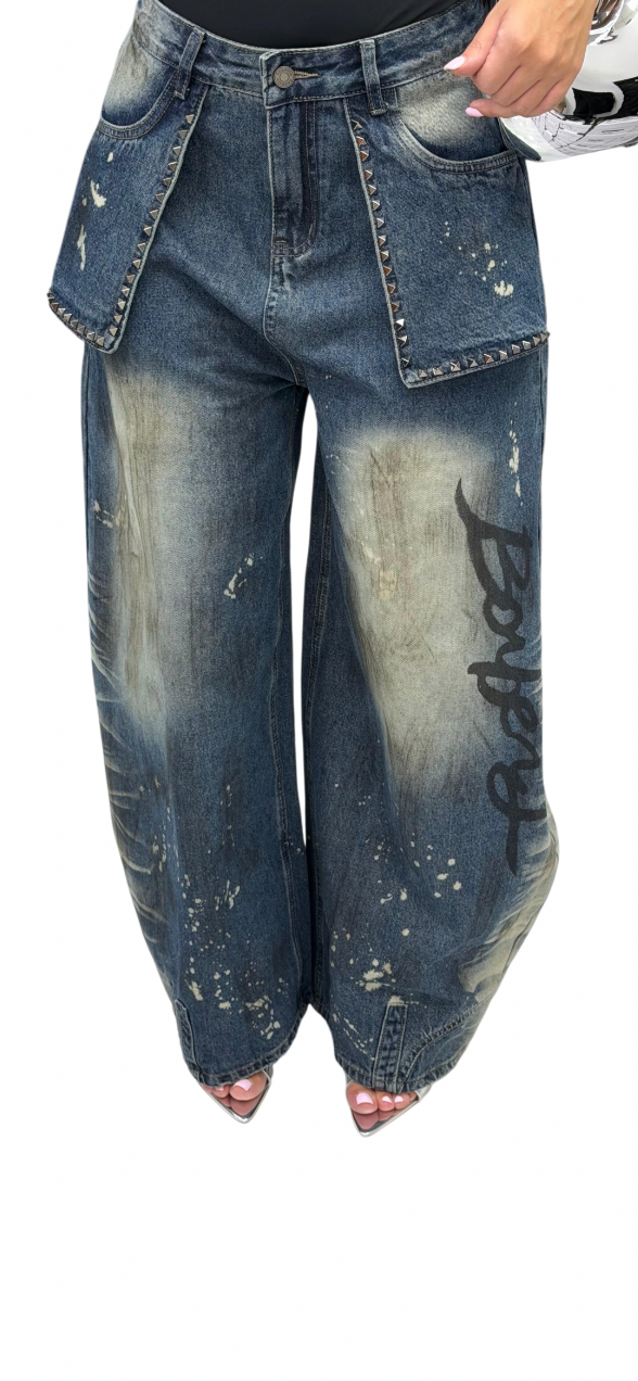Jeans"Splatter"-91170