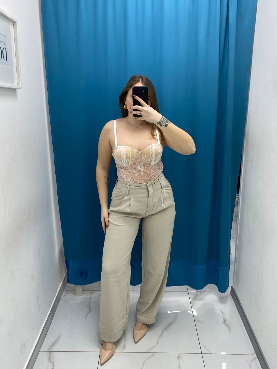 Pantalone wide leg 4916