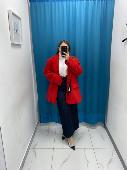 Blazer oversize in lana