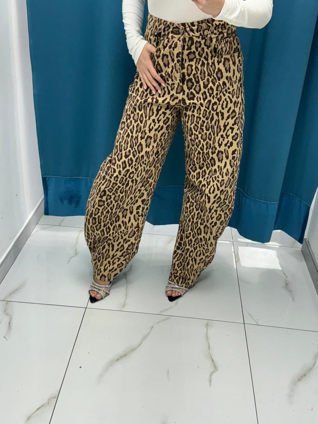 Jeans leopardato by Lumina 2282
