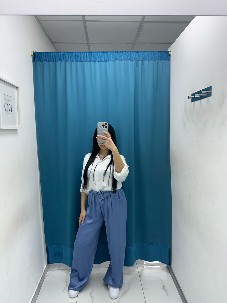 Pantalone palazzo satin 24205