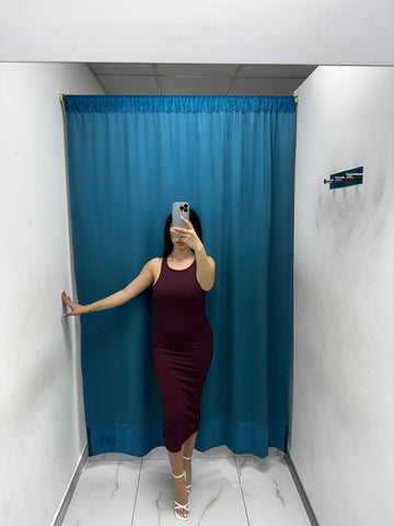 Vestito a costine basic 13848