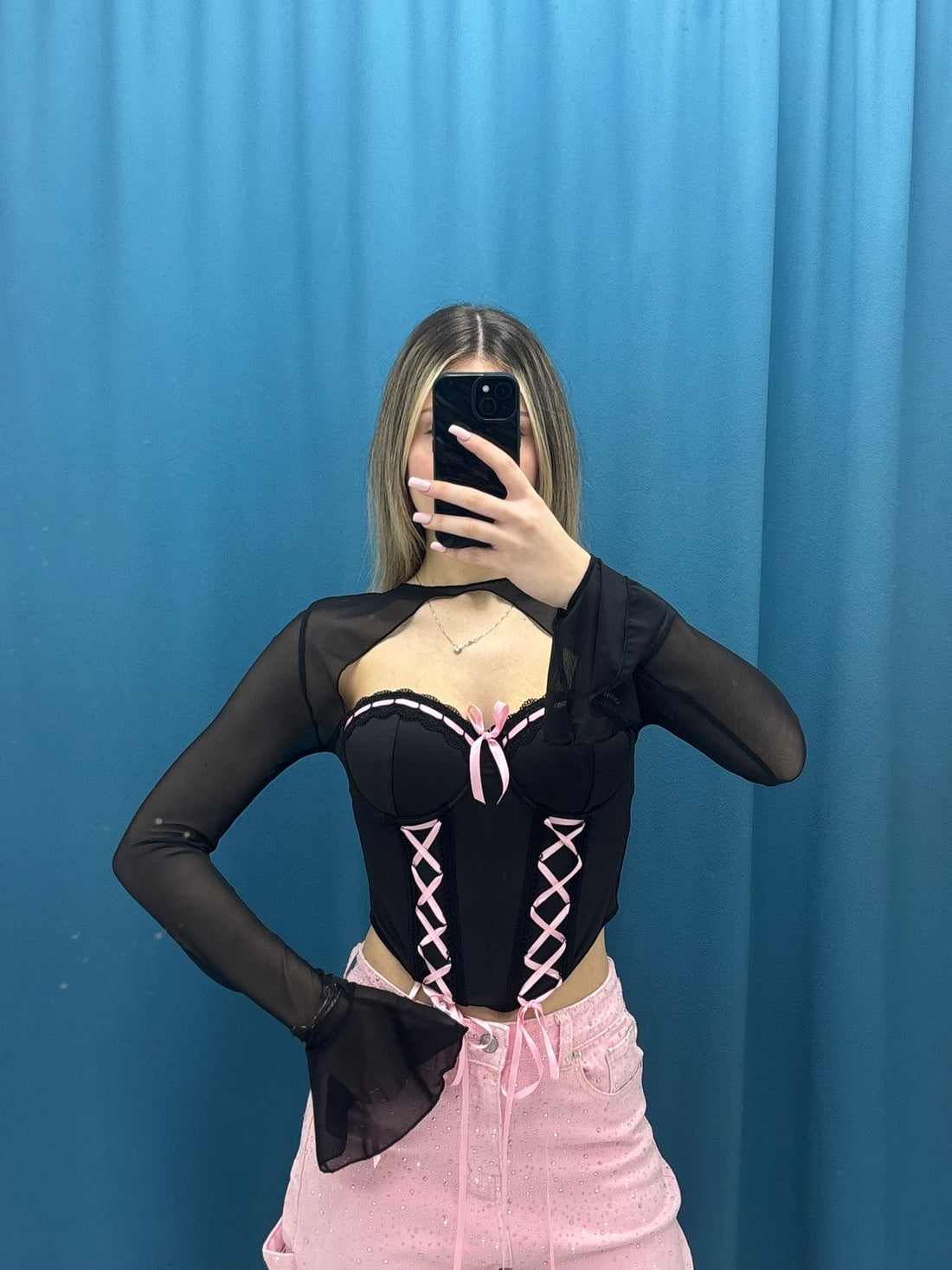 Corsetto"Rosa Noir"-2581