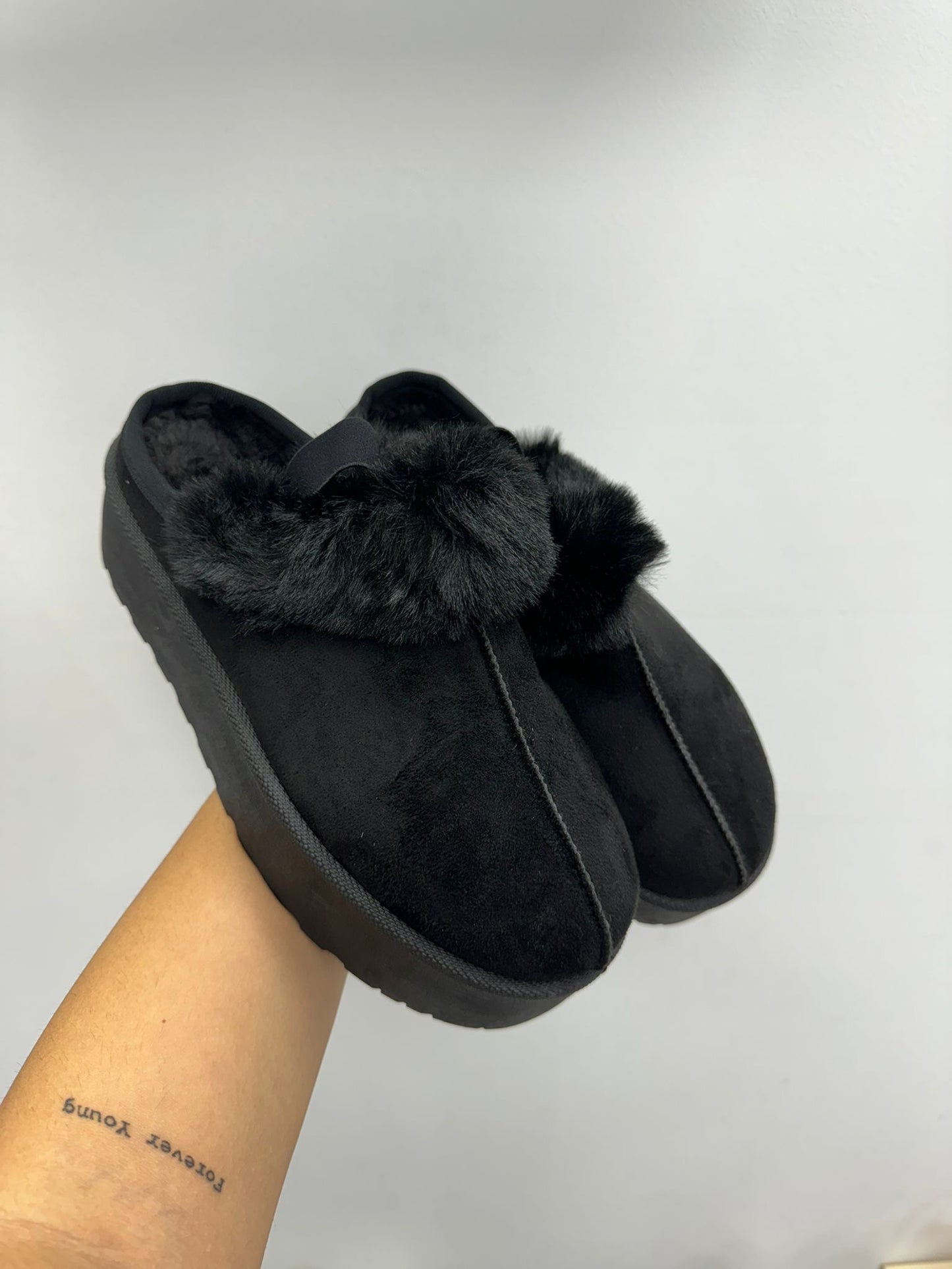 Stivali imbottiti Slingback nero