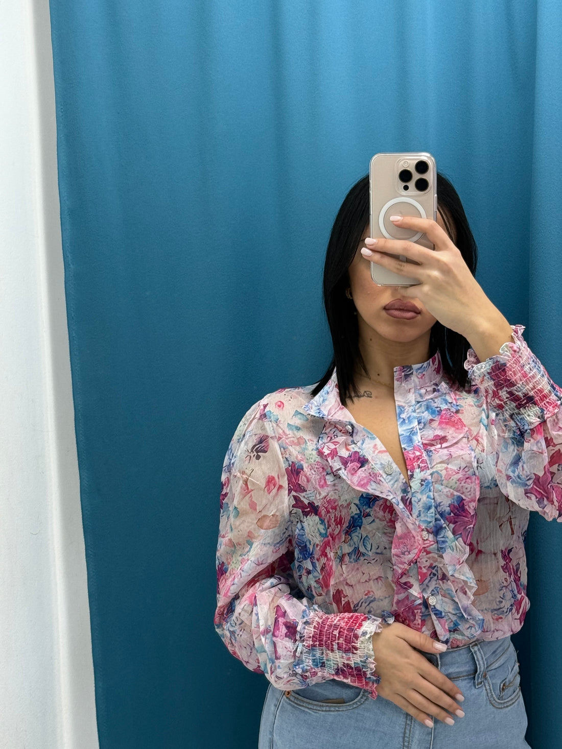 Camicia a fiori 81202