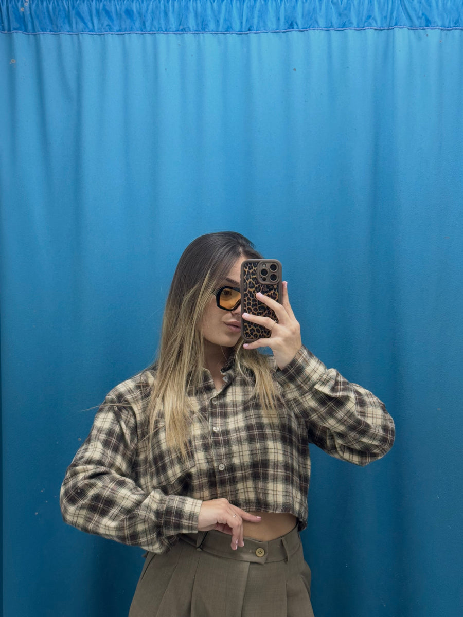 Camicetta “Brown Fields” - 25735