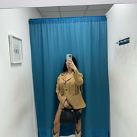Giacca camoscio con frange 02725