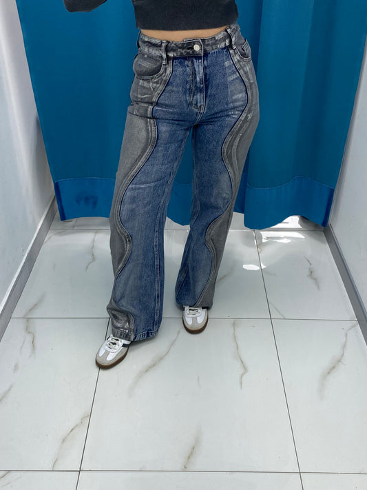 Jeans half metal