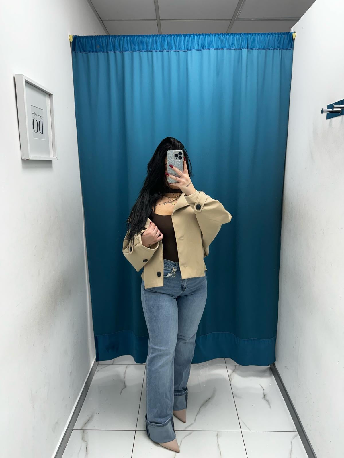 Jeans con risvolto denim 10523