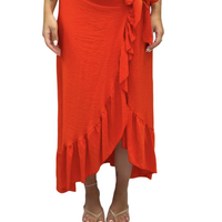 Gonna rouches lino 3799