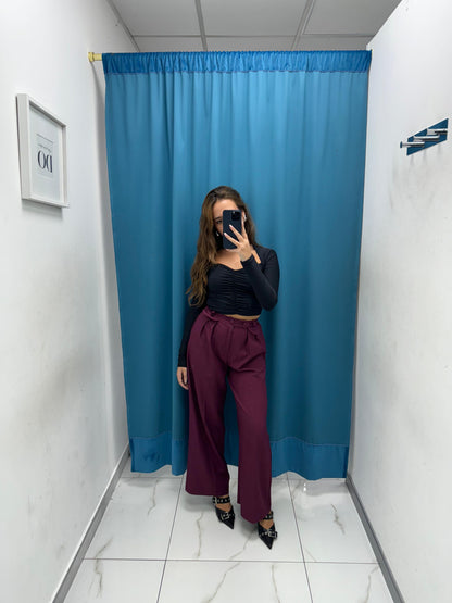 Pantalone a palazzo con bottoni 6152