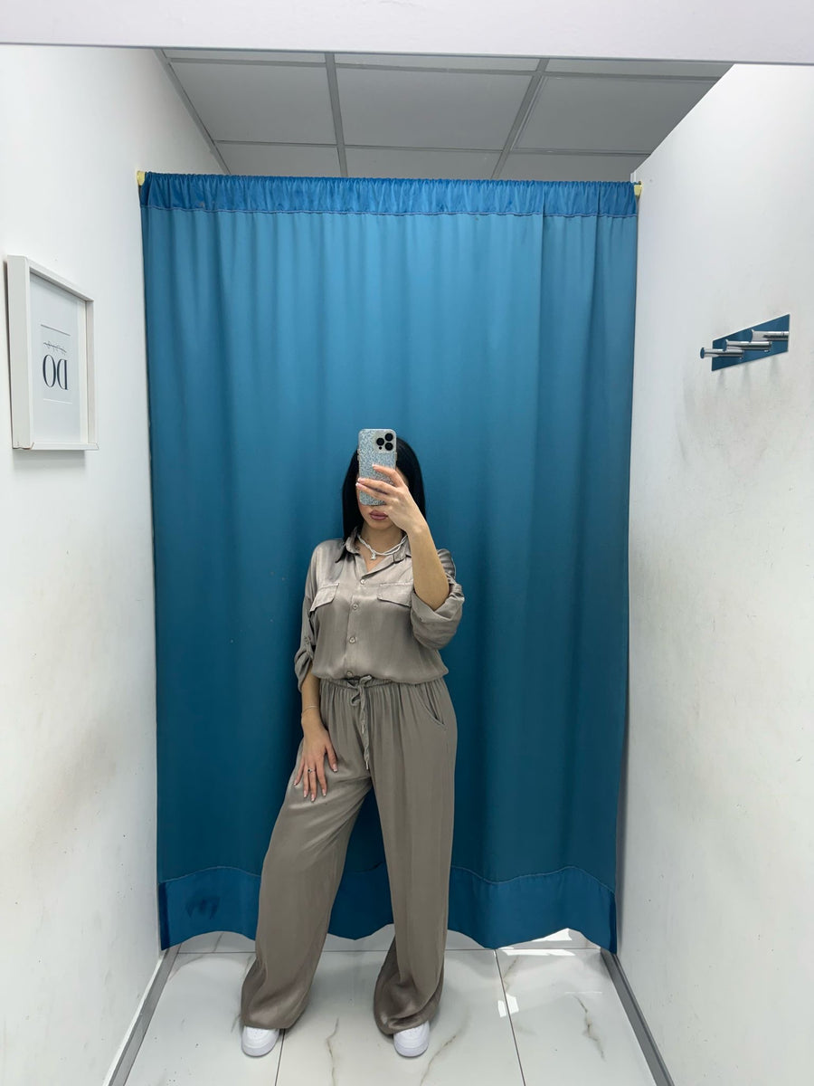 Pantalone palazzo satin 24205