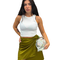Gonna pareo satin corta - 155