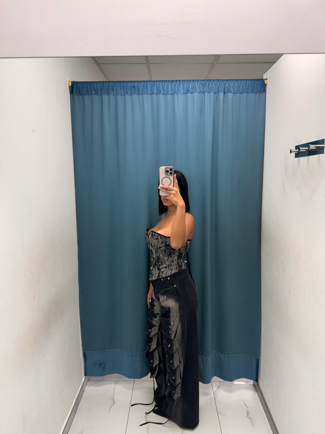 Jeans Wide Leg con Frange-22101