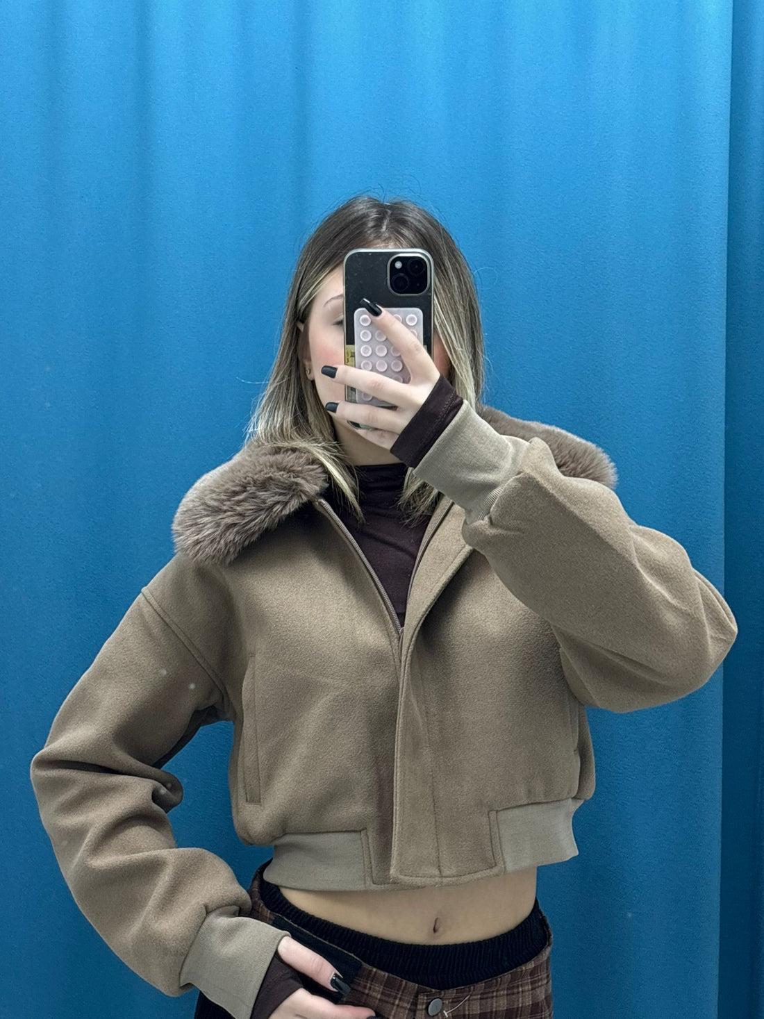 Brown Aviator Jacket - 8121-92