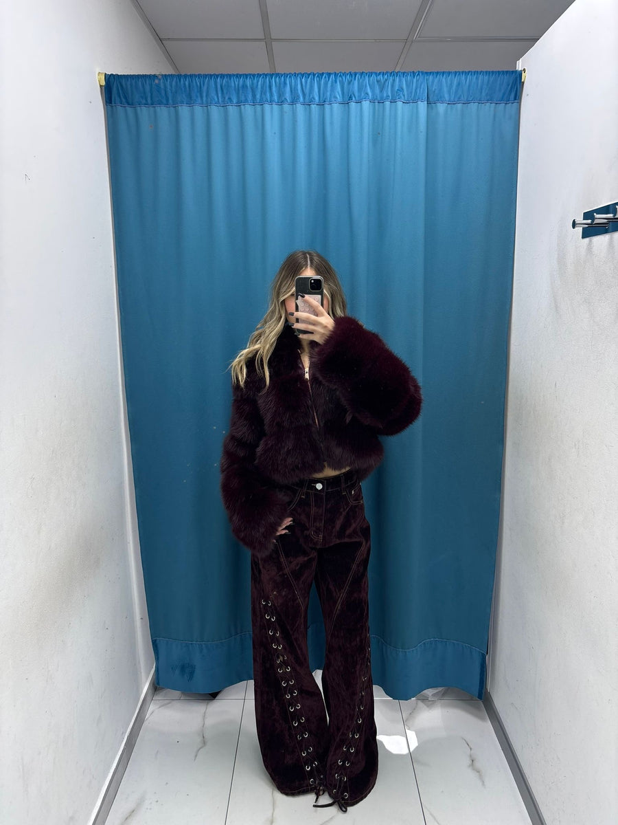 Velvet Lace Pants - 6633