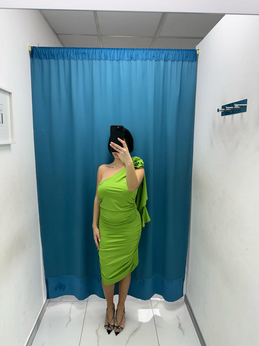 Vestito con fiore 10541
