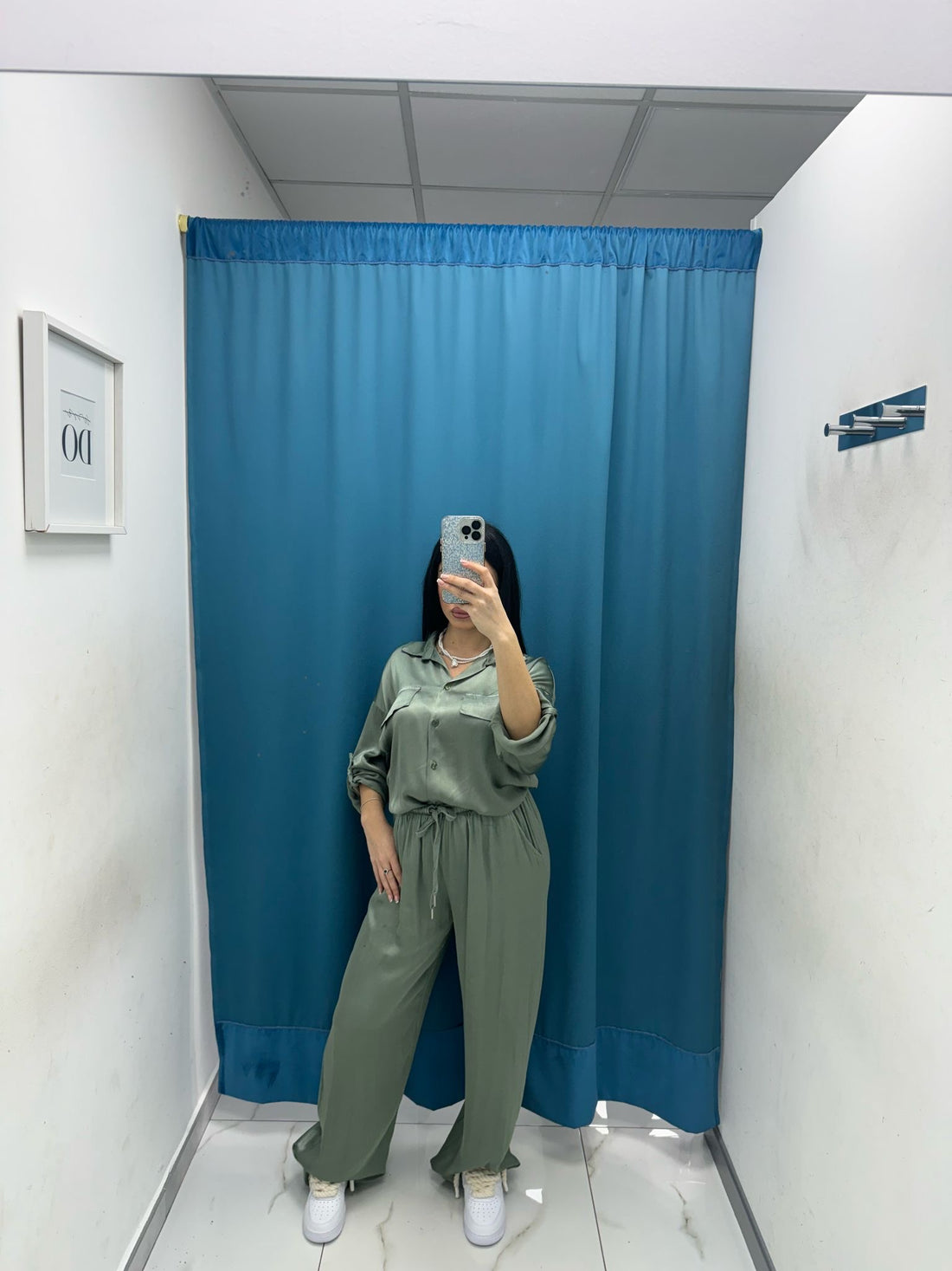 Pantalone palazzo satin 24205