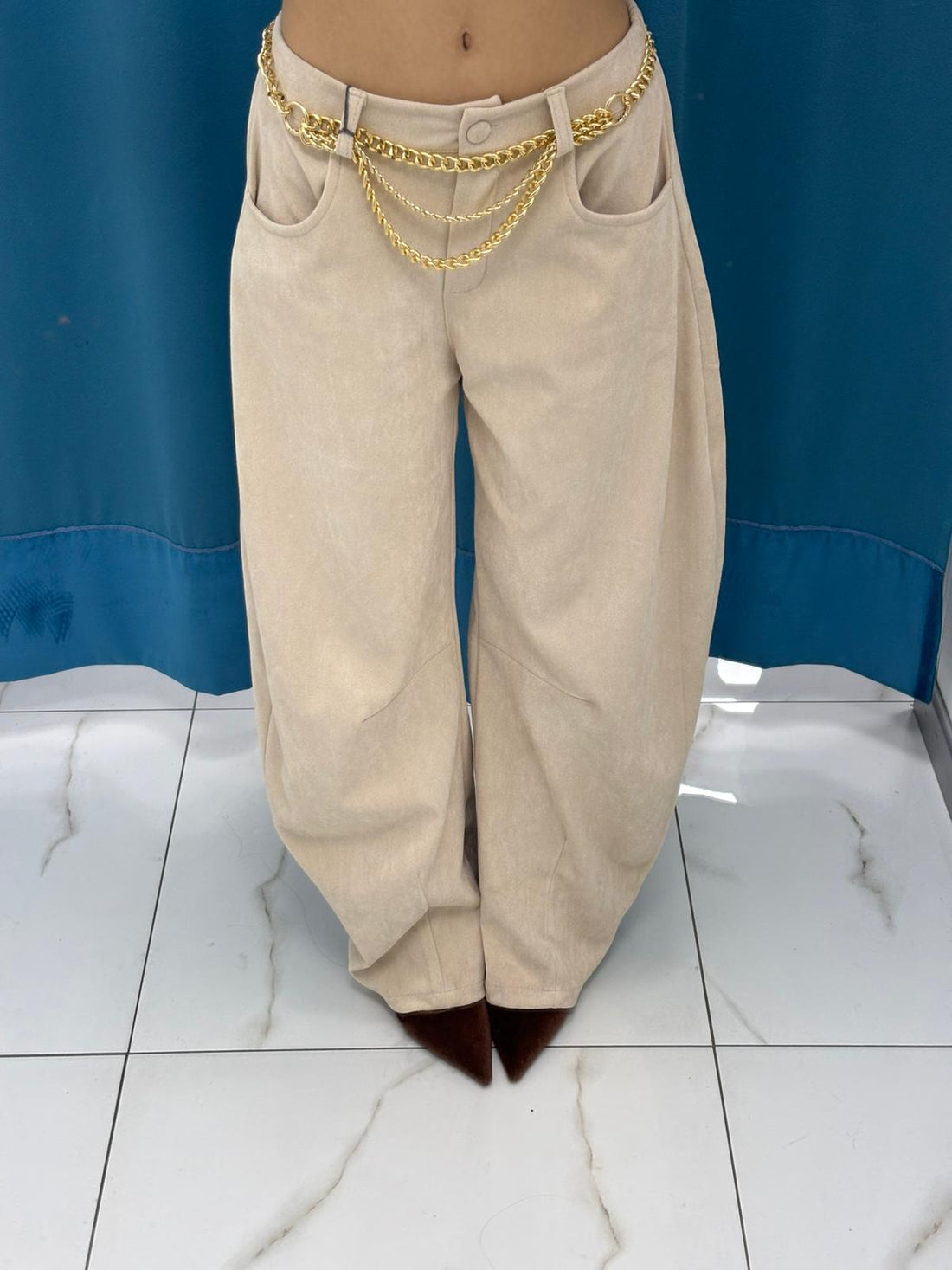 Sierra Suede Baggy Pants - 19521