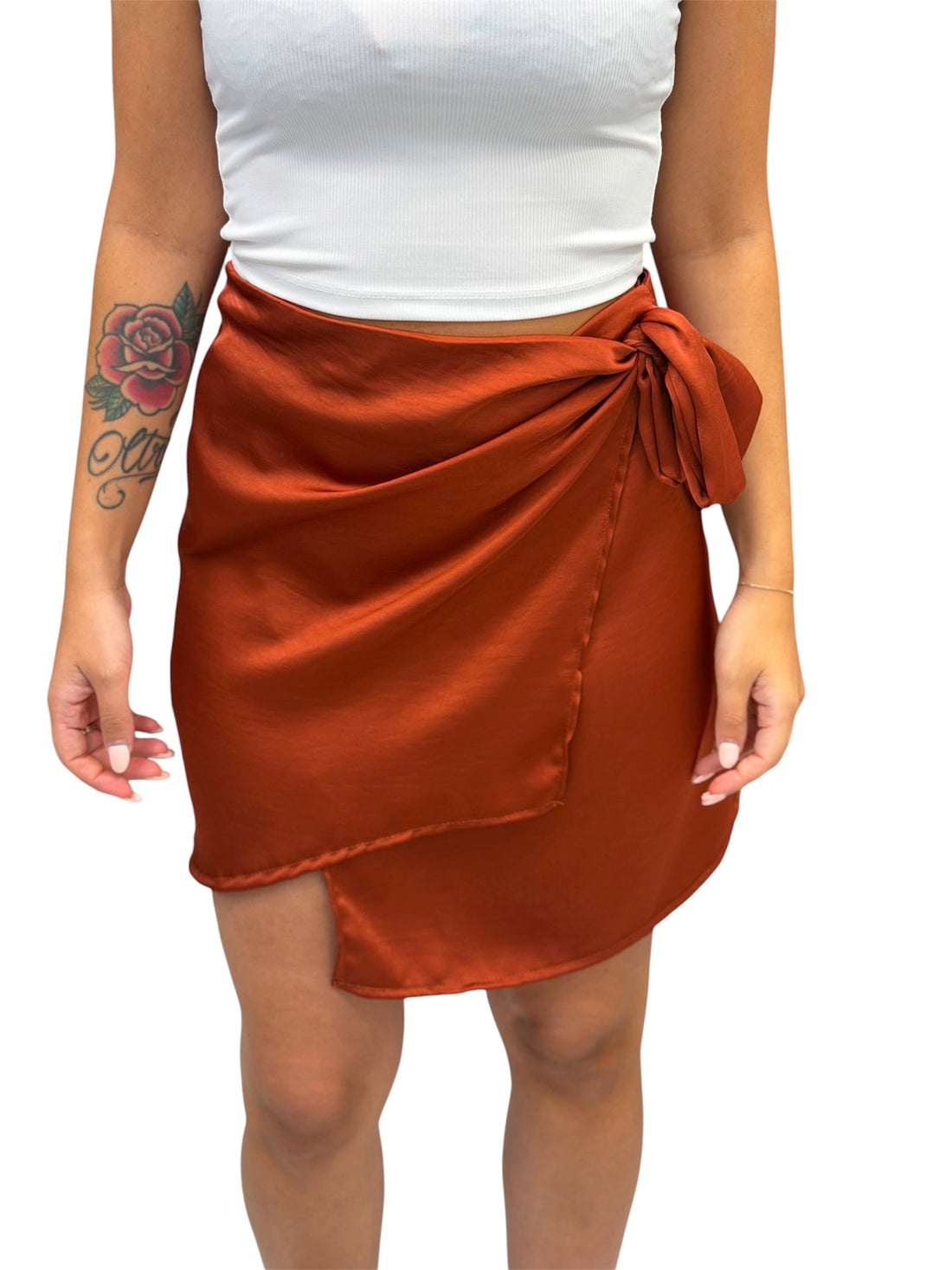 Gonna pareo satin corta - 155