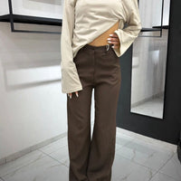 Pantalone wide leg-11938