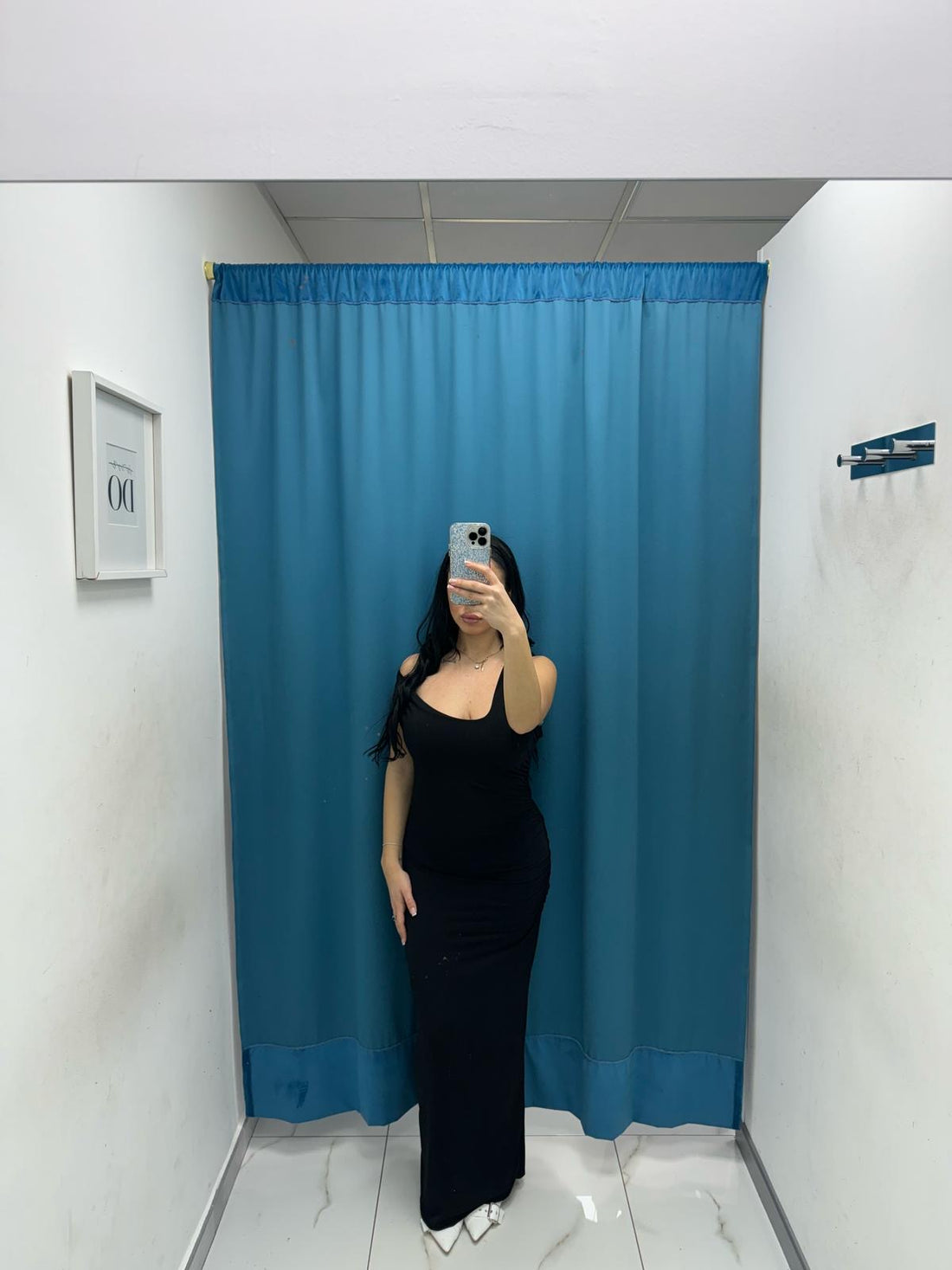 Vestito lungo con scollo 11265