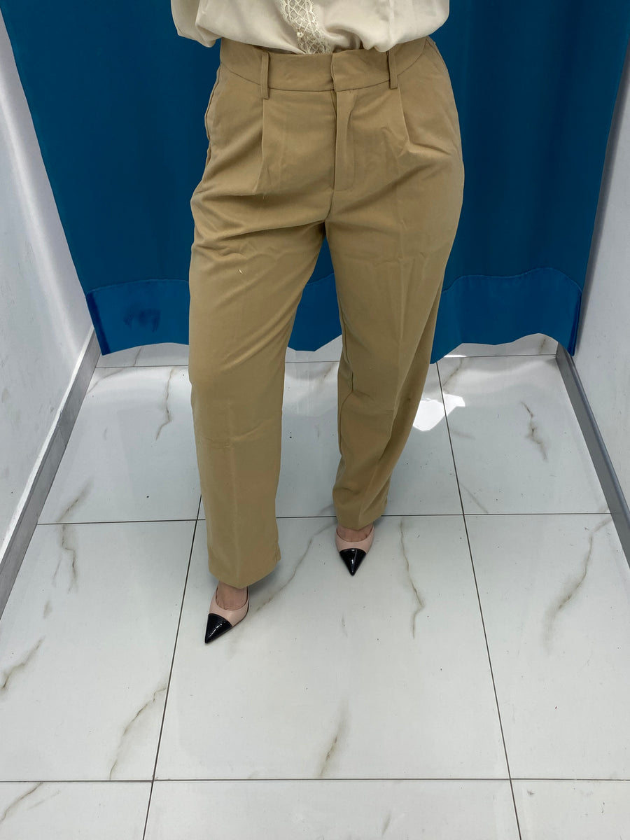 Pantalone slim fit beige 1150