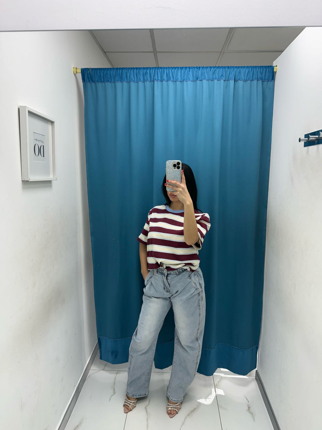 T-shirt a righe Lumina 2287