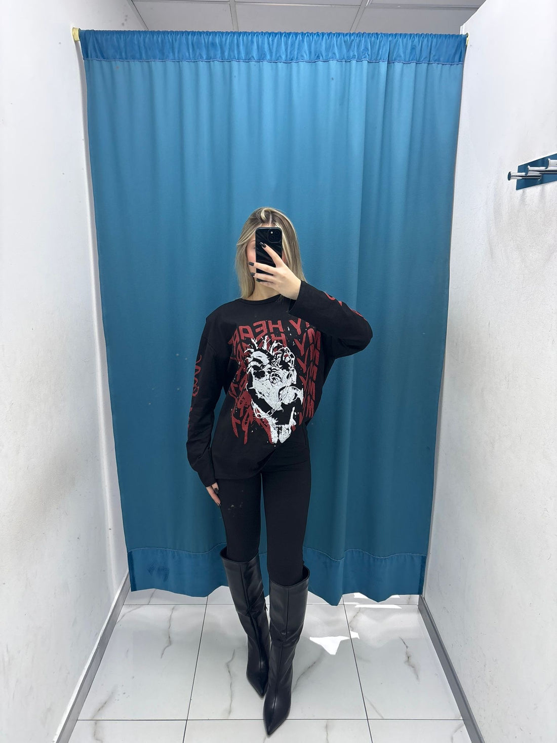 Maglia"Over Script Long Sleeve"-12363