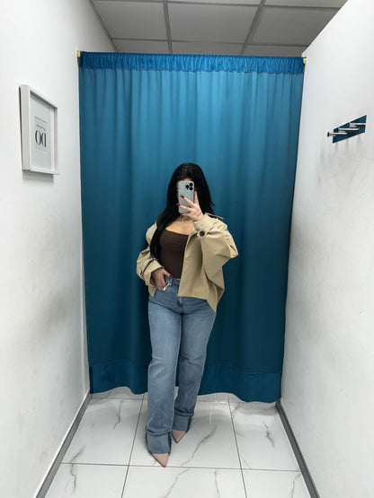 Jeans con risvolto denim 10523