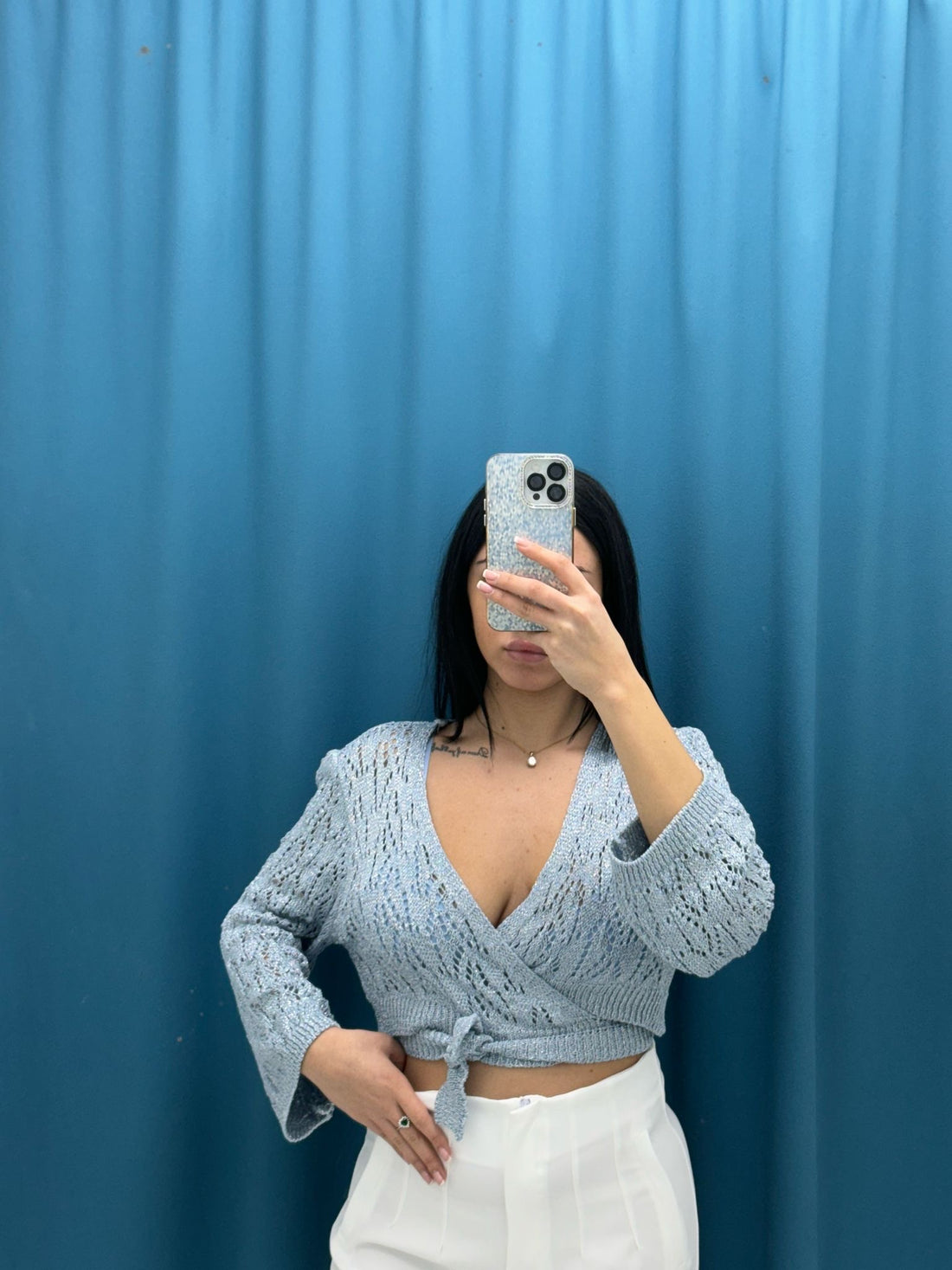Blusa crochet 2430