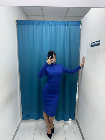 Midnight Wool Dress - 8150