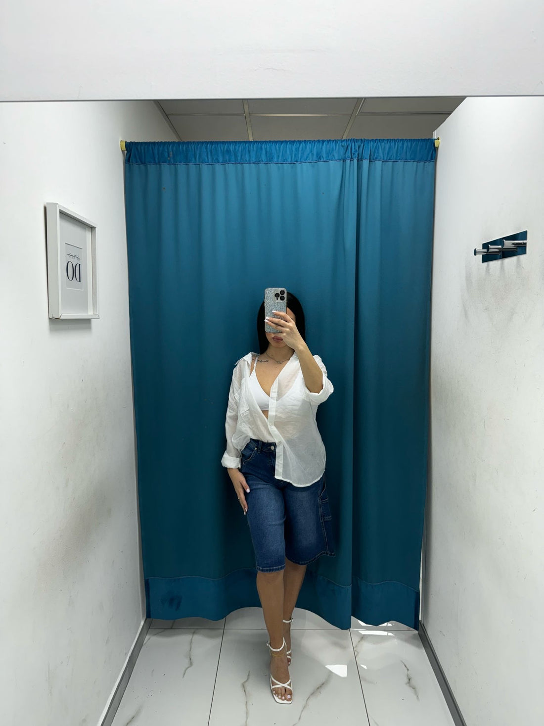 Bermuda denim cargo 8022