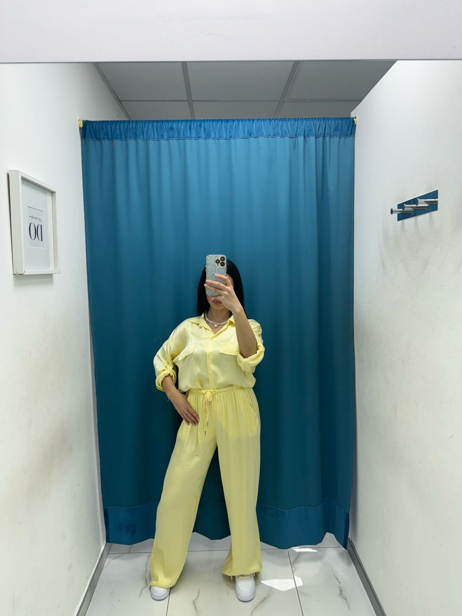 Pantalone palazzo satin 24205