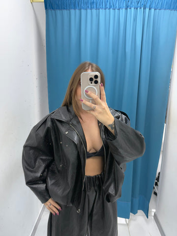 Giacca"Oversize Nero Notte"-2666