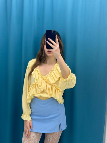 Blusa rouches 6015