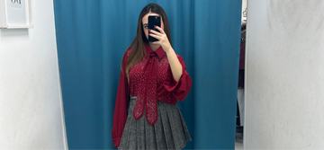 Camicia shine rossa 28155