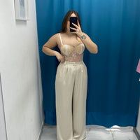 Tailleur satin giacca e pantalone GC32