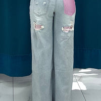 jeans"Dual Pink Spark"-82873