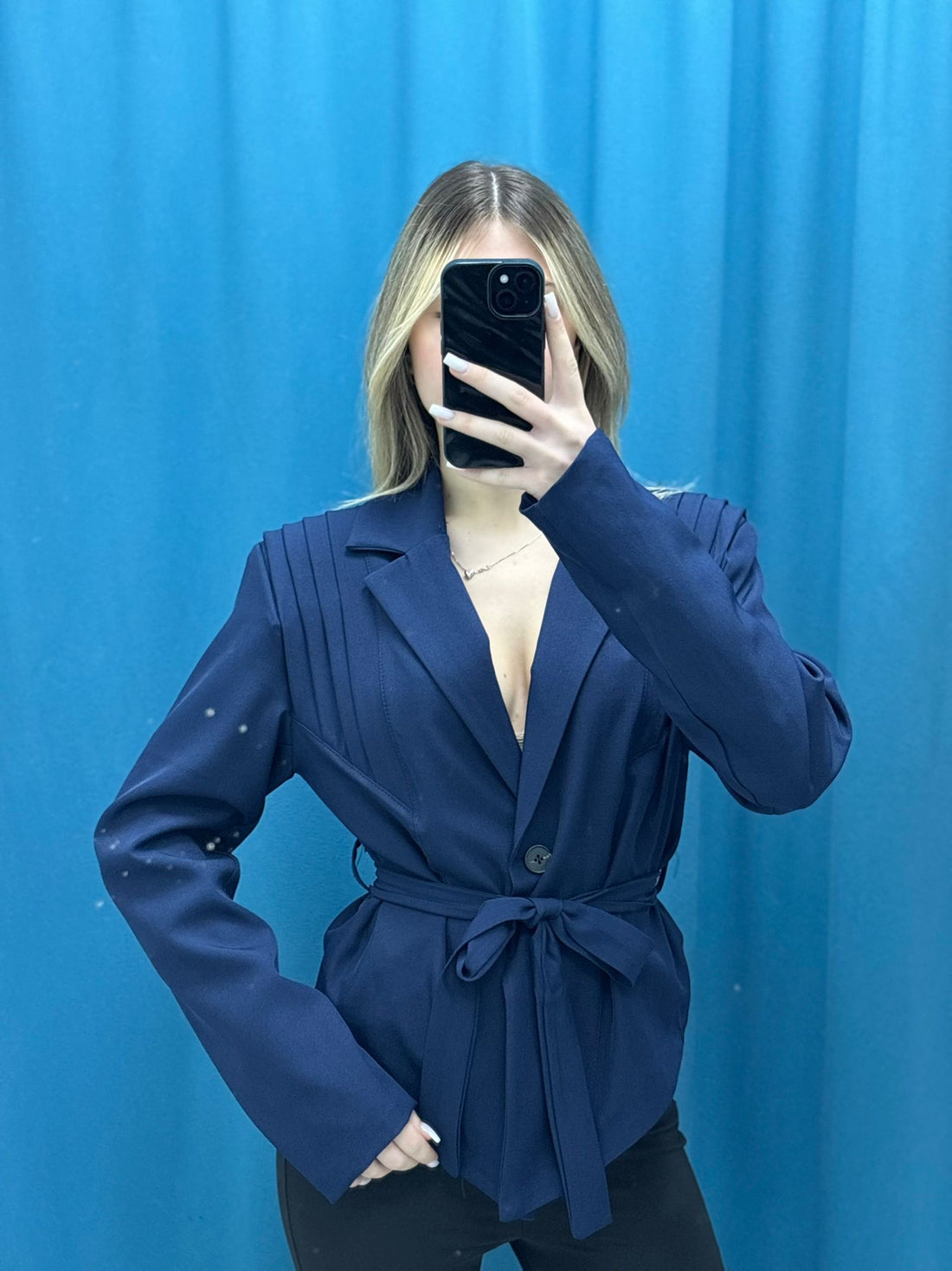 Blazer "Belted Elegance"-66767