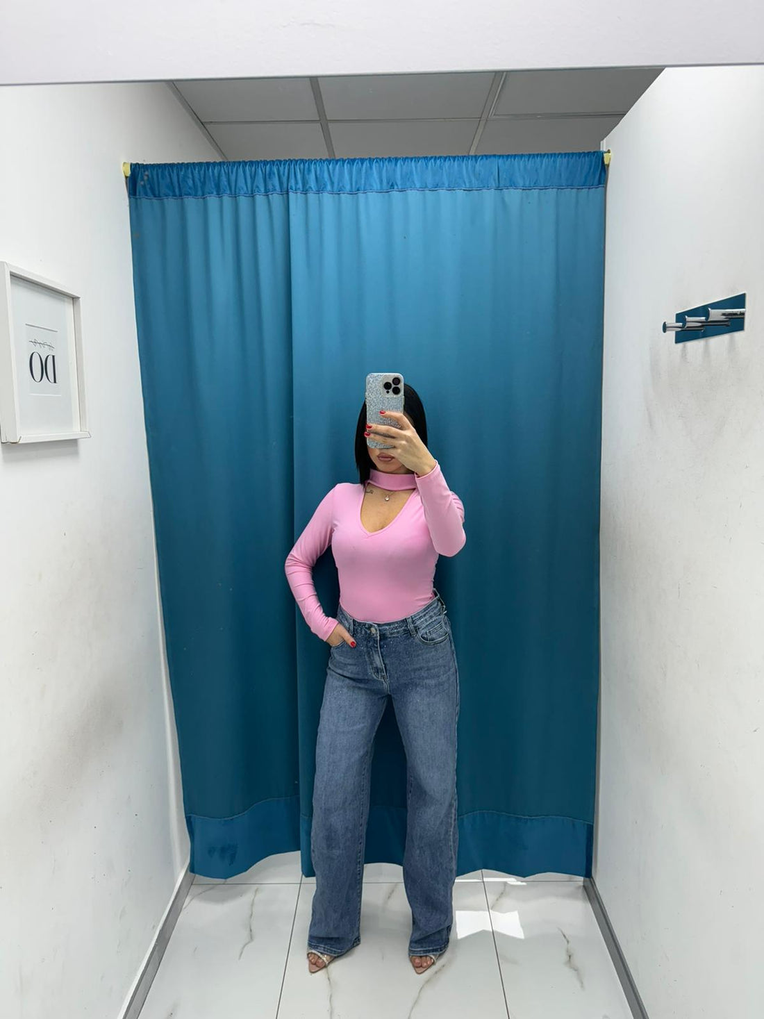 Jeans wide leg brillantini 3097