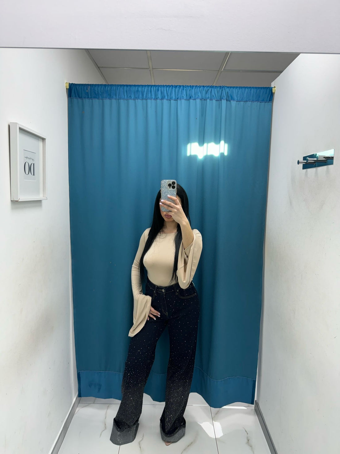 Jeans brillantini con risvolto 1315