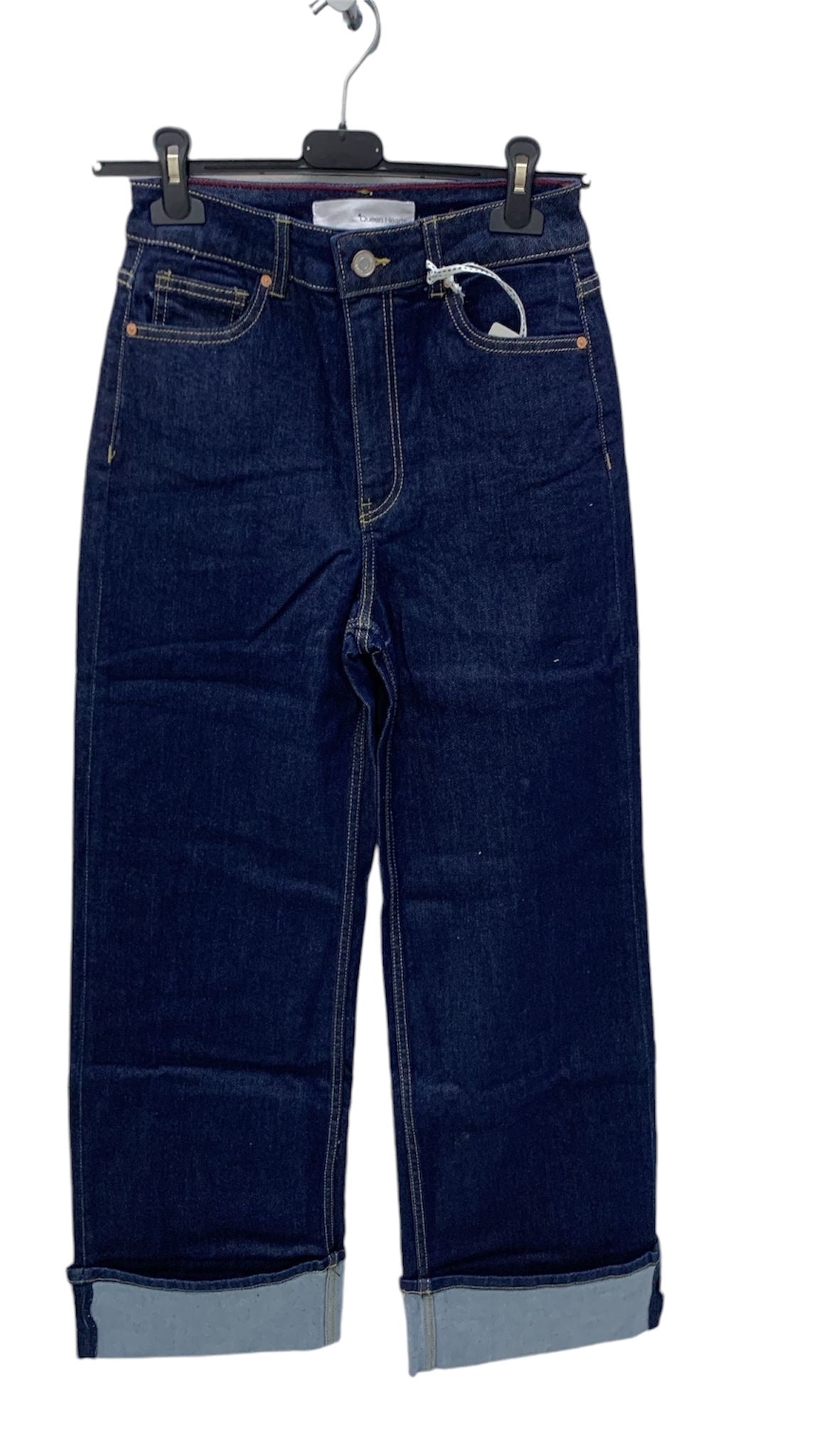 Jeans con risvolto denim scuro 3629