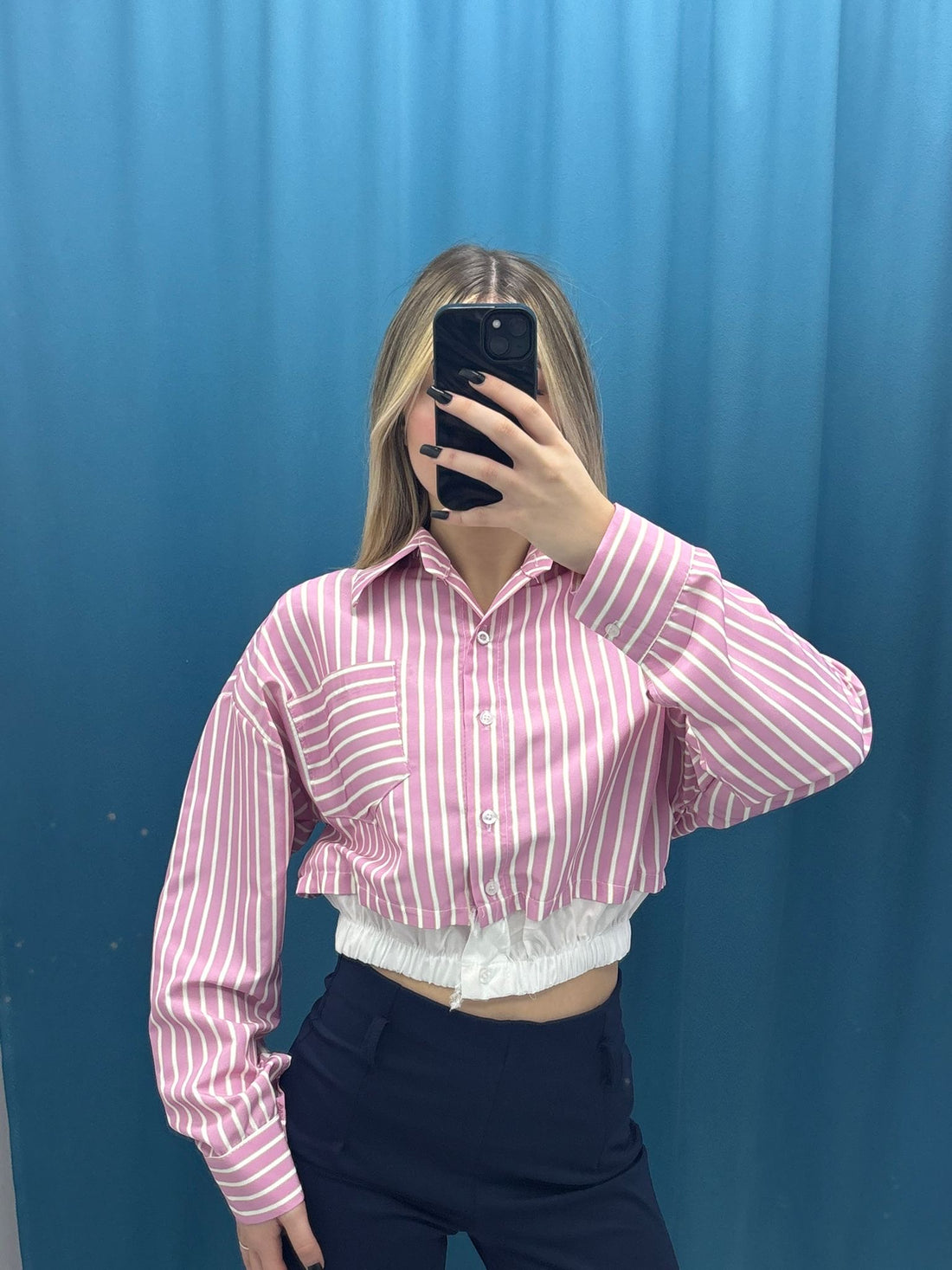 Camicia "Striped Elastic Chic"-M18031